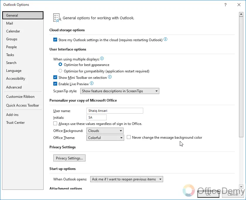 How to Change Presence Status in Outlook 365 3