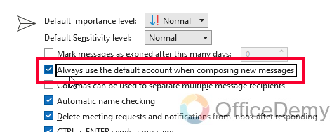 How to Change Primary Account in Outlook 15