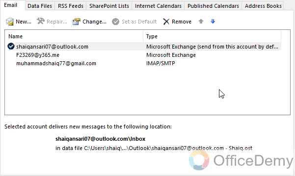 How to Change Primary Account in Outlook 5
