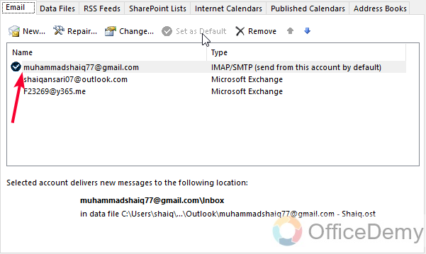 How to Change Primary Account in Outlook 9