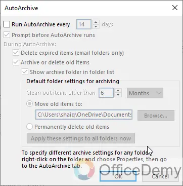How to Change Retention Policy in Outlook 5
