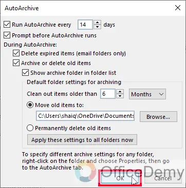 How to Change Retention Policy in Outlook 9