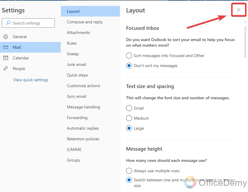 How to Combine Focused and Other in Outlook 9
