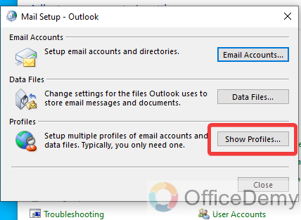 How to Create a New Profile in Outlook 17