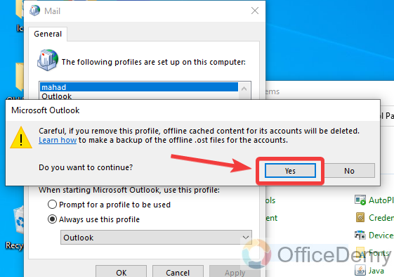 How to Create a New Profile in Outlook 25