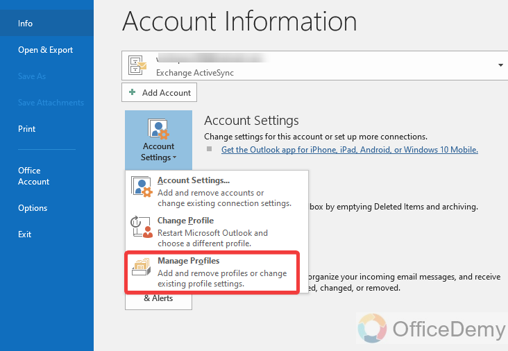 How to Create a New Profile in Outlook 3