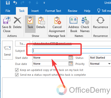 How to Create a Task in Outlook 14
