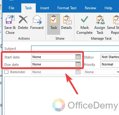 How to Create a Task in Outlook 4