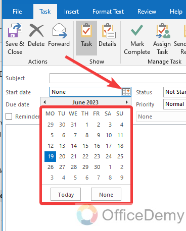 How to Create a Task in Outlook 5