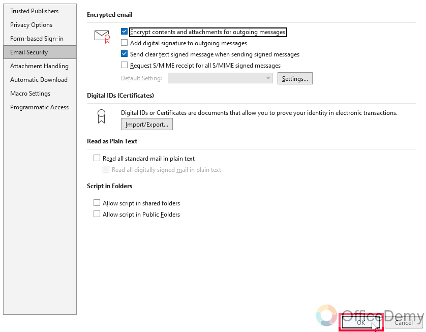 How to Encrypt Emails in Outlook 14