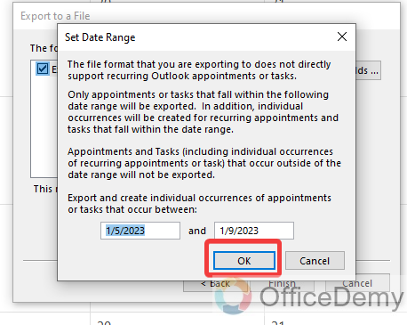 How to Export Outlook Calendar to Excel 11