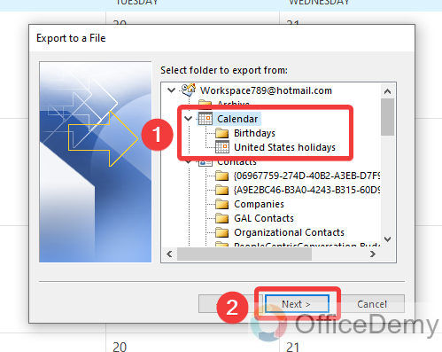 How to Export Outlook Calendar to Excel 7