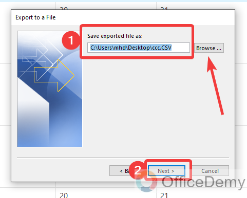 How to Export Outlook Calendar to Excel 8