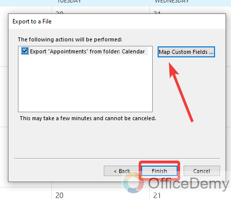 How to Export Outlook Calendar to Excel 9