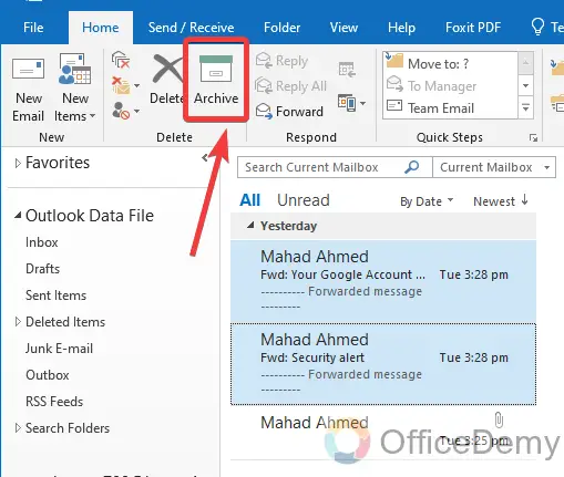 How to Find Archived Emails in Outlook 3