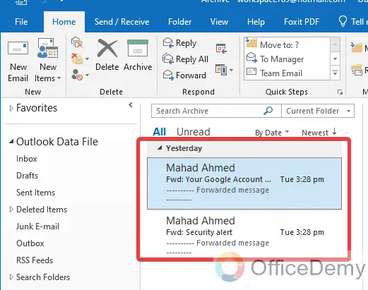 How to Find Archived Emails in Outlook 5