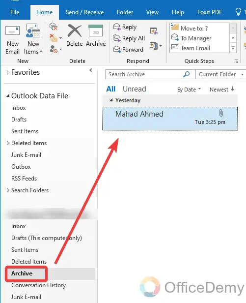How to Find Archived Emails in Outlook 9