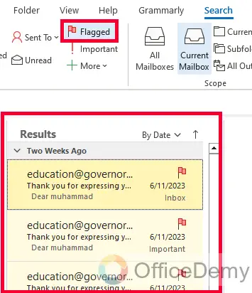 How to Find Flagged Emails in Outlook 10