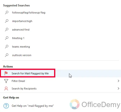 How to Find Flagged Emails in Outlook 5