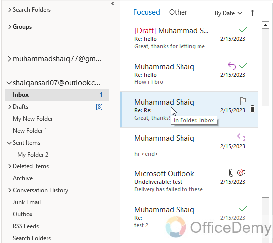 How to Move Email to Folder in Outlook 1