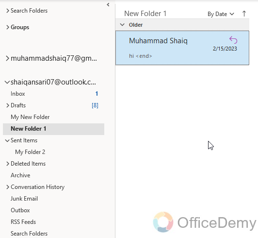 How to Move Email to Folder in Outlook 4