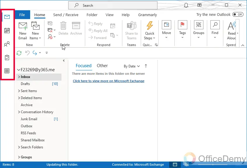 How to Move Outlook Toolbar from Side to Bottom 22