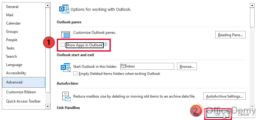 How to Move Outlook Toolbar from Side to Bottom 8