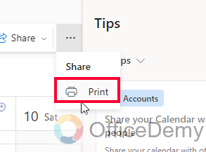 How to Print Outlook Calendar 14