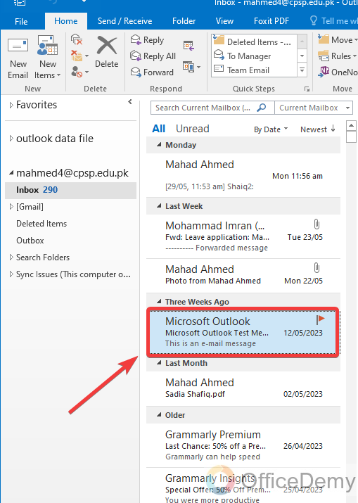 How to Recover Deleted Email in Outlook 1