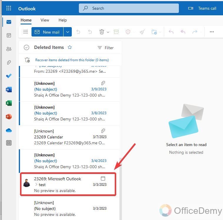 How to Recover Deleted Email in Outlook 15