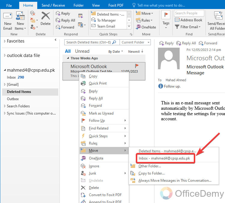 How to Recover Deleted Email in Outlook 6