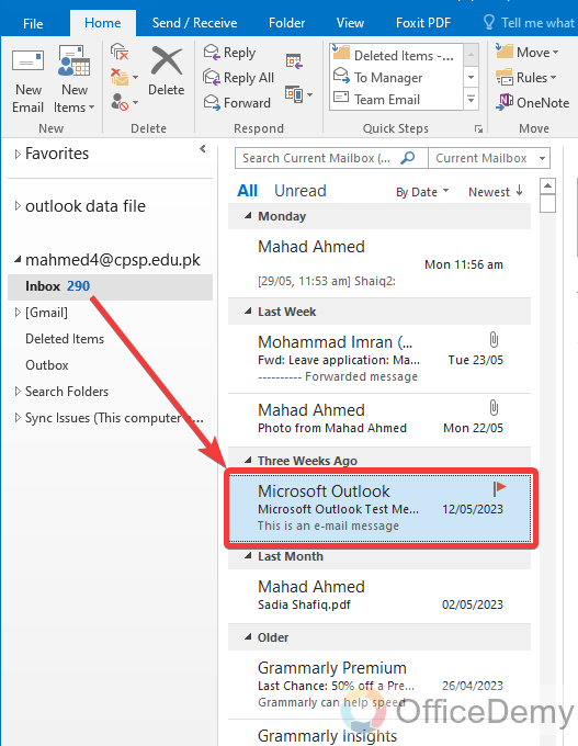 How to Recover Deleted Email in Outlook 7