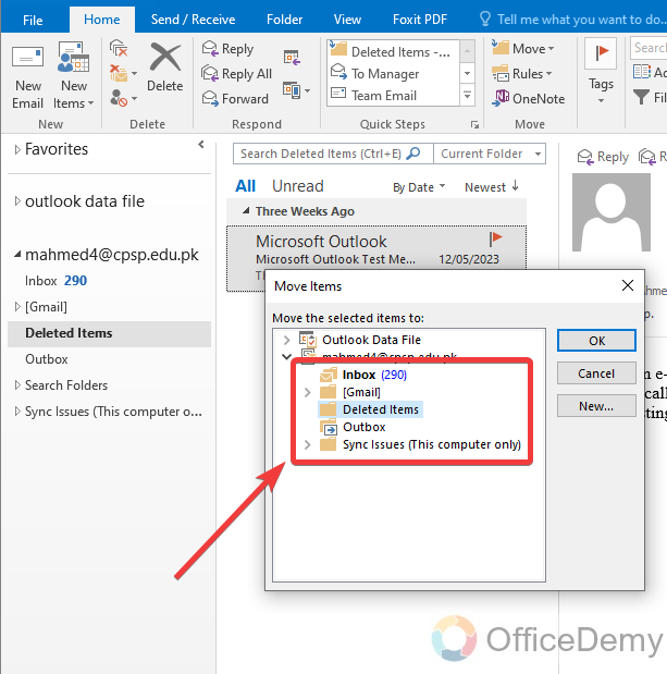 How to Recover Deleted Email in Outlook 9