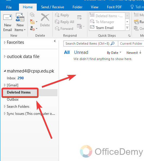 How to Recover a Deleted Folder in Outlook 16