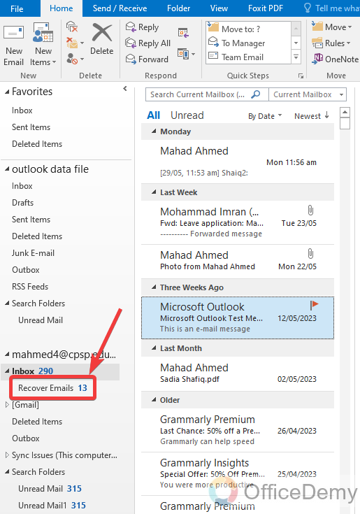 How to Recover a Deleted Folder in Outlook 2