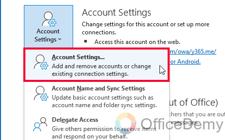 How to Remove Account From Outlook 4