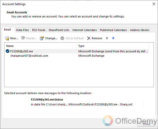 How to Remove Account From Outlook 5