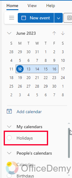 How to Remove Holiday Calendar From Outlook 15