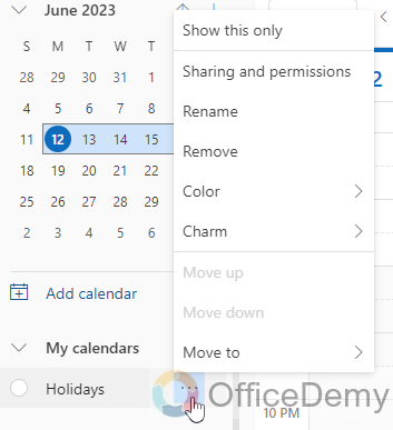 How to Remove Holiday Calendar From Outlook 16