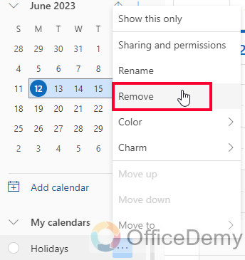 How to Remove Holiday Calendar From Outlook 17