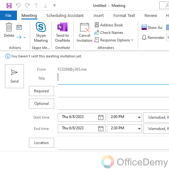 How to Send a Zoom Invite in Outlook 11
