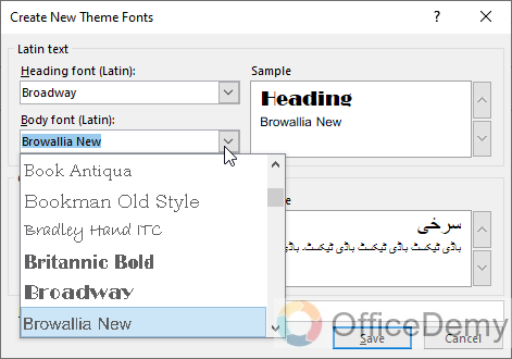 How to Set Default Font in Outlook 19