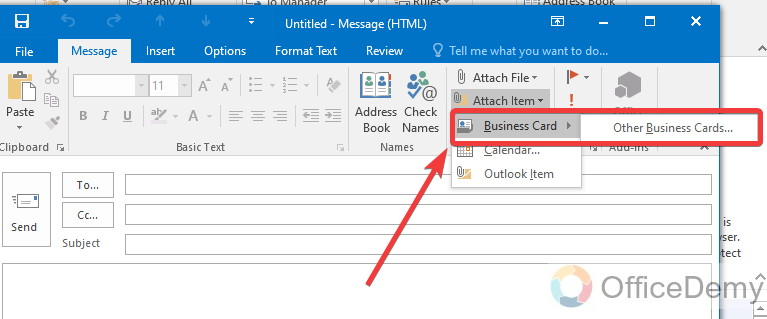 How to Share a Contact List in Outlook 10