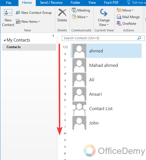 How to Share a Contact List in Outlook 2