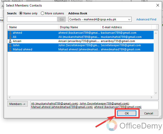 How to Share a Contact List in Outlook 21