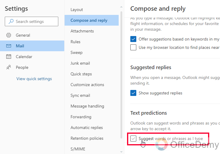 How to Turn Off Predictive Text in Outlook 21