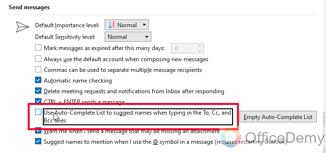 How to Turn Off Predictive Text in Outlook 5