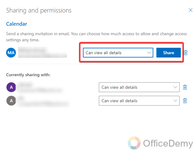 How to Unshare Calendar in Outlook 17