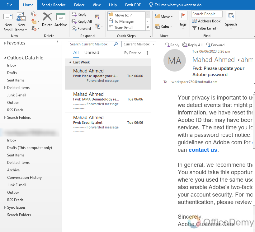 How to Zoom In on Outlook 1