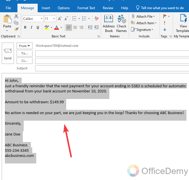 How to create Quick Parts in Outlook 2